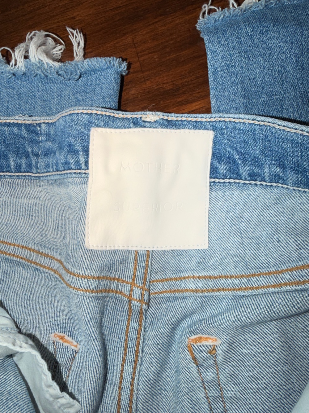 Mother Superior The Insider Crop Step Fray Jeans Women Holy Melancholy Size 28 - Picture 8 of 8